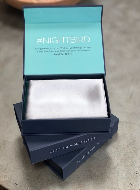 Nightbird Silver Pillowcase