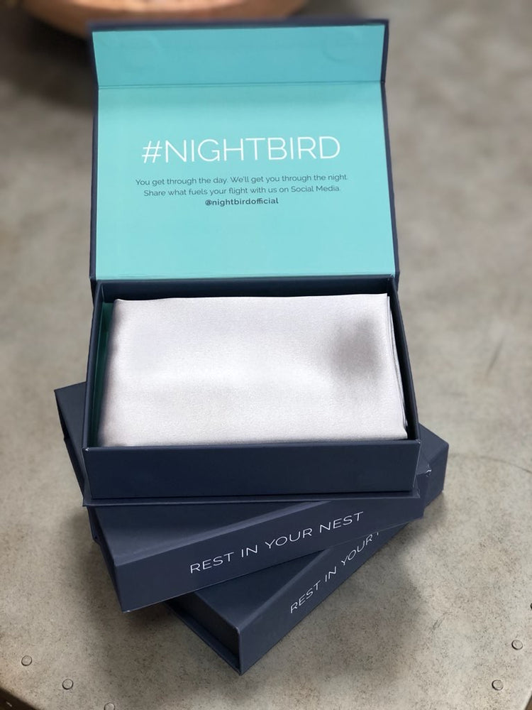 Nightbird Silver Pillowcase